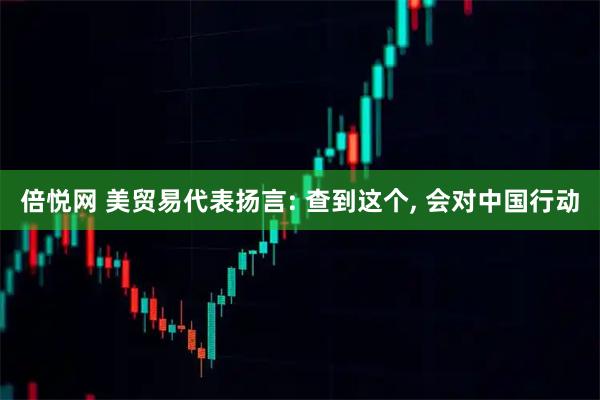 倍悦网 美贸易代表扬言: 查到这个, 会对中国行动