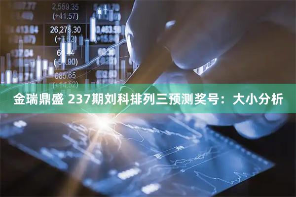 金瑞鼎盛 237期刘科排列三预测奖号：大小分析